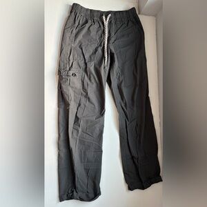 aerie Black Wide Leg Cargo Jumpsuit Pants